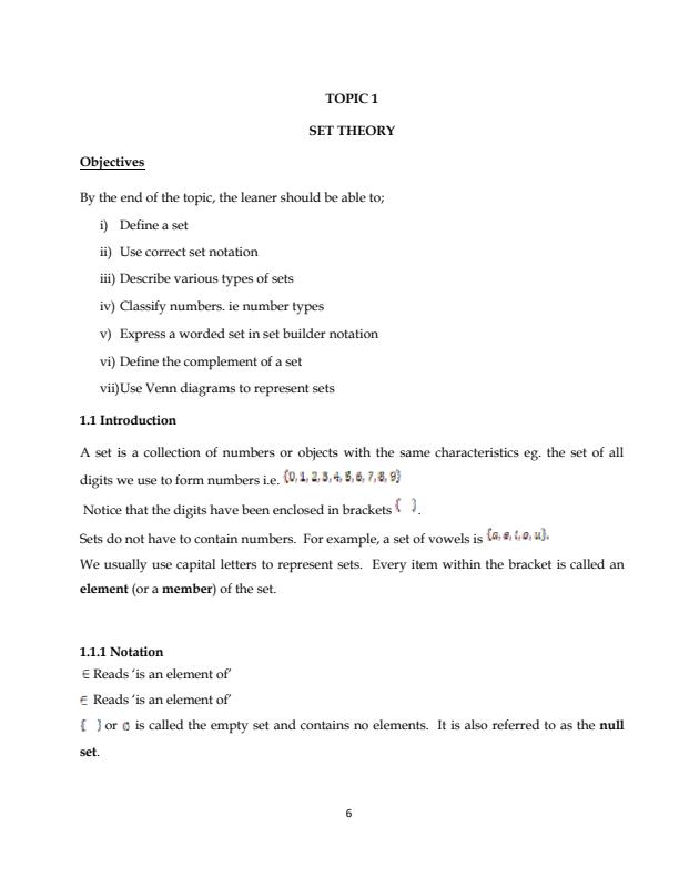 Page 1 – DAF1104: Quantitative Methods Notes – Kenyaplex