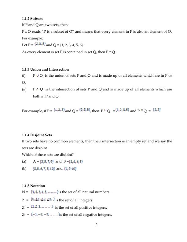 Page 2 – DAF1104: Quantitative Methods Notes – Kenyaplex