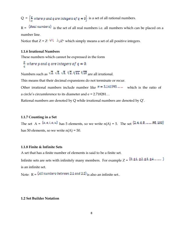 Page 3 – DAF1104: Quantitative Methods Notes – Kenyaplex