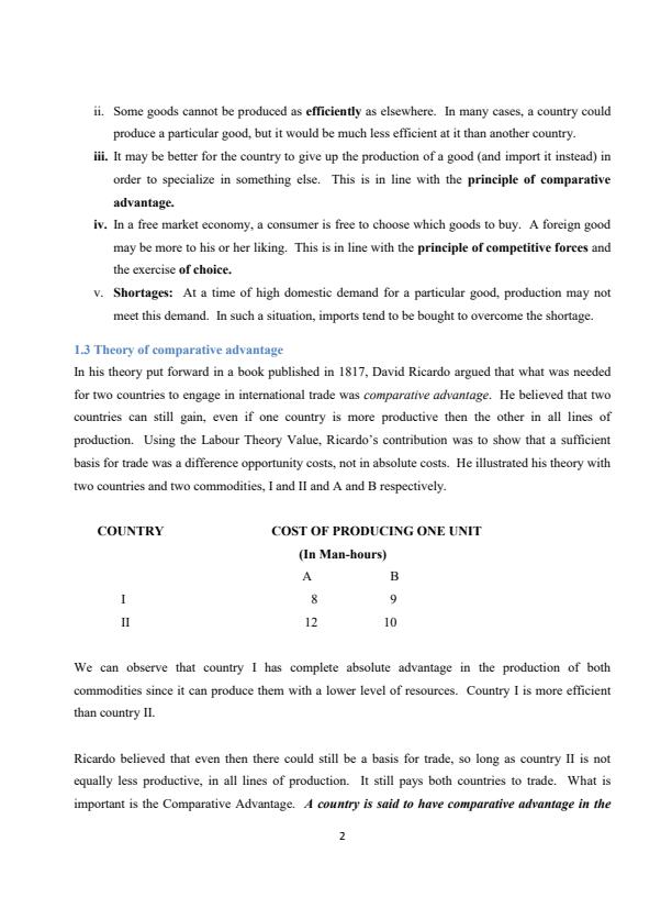 Page 2 – DAF1205: Foreign Exchange and International Trade Notes – Kenyaplex