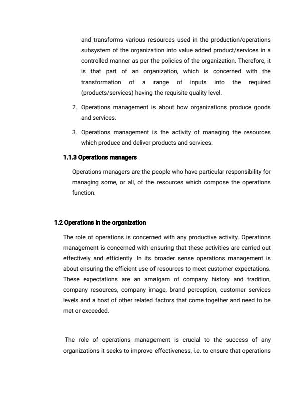 Page 4 – Operations Management Notes – Kenyaplex