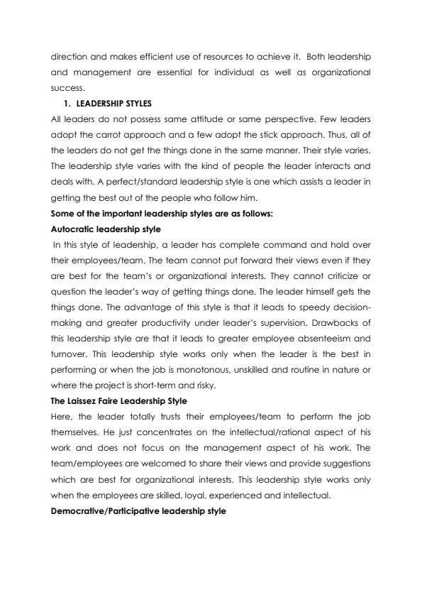 Page 4 – Organisational Theory Notes – Kenyaplex