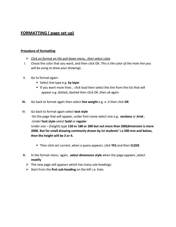 Page 3 – Computer Aided Drawing Notes – Kenyaplex
