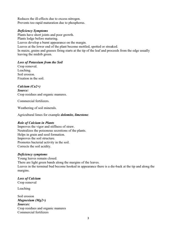 Page 3 – Form 2 Agriculture Notes – Kenyaplex