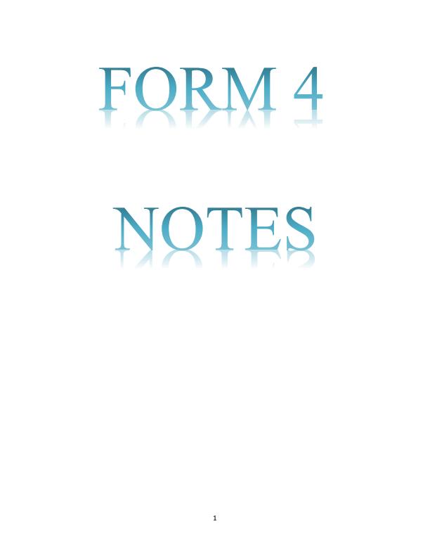 Page 1 – Form 4 Agriculture Notes – Kenyaplex