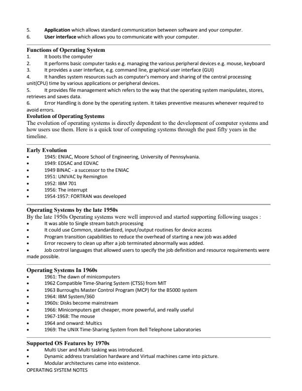 Page 2 – Operating System Notes For Diploma in ICT Module 1 – Kenyaplex