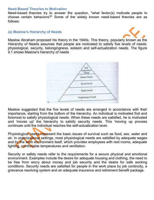 Page 2 – ABA 201: Behavioral Science Notes on Motivation Notes – Kenyaplex