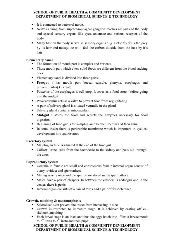 Page 4 – PMT 225: Medical Entomology and Vector Science Notes – Kenyaplex