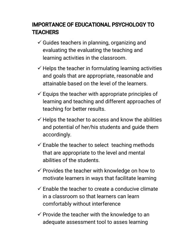 Page 3 – EPY 110: Psychology Notes – Kenyaplex