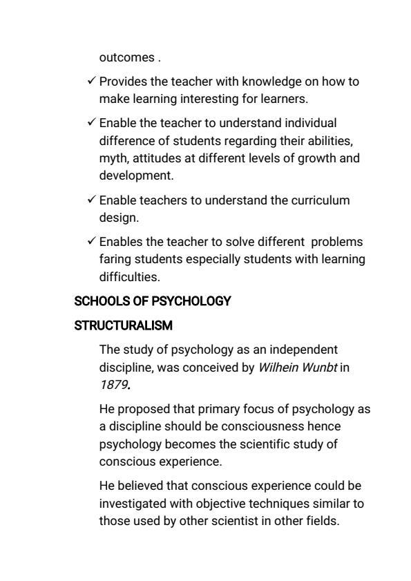 Page 4 – EPY 110: Psychology Notes – Kenyaplex