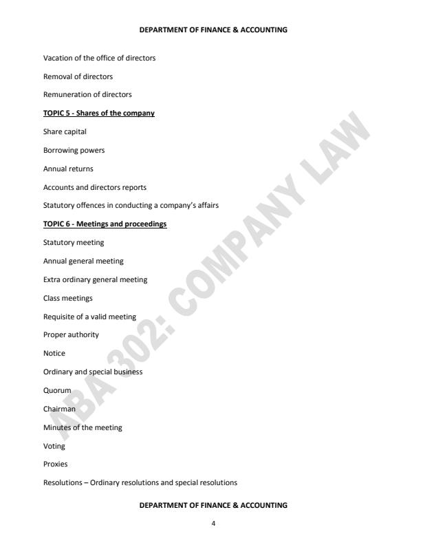 Page 4 – ABA 302: Company Law Notes – Kenyaplex