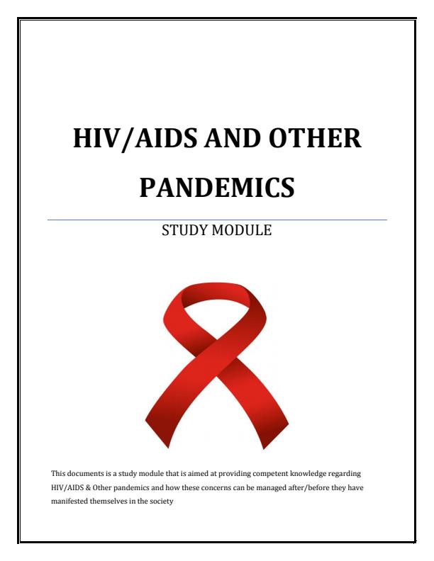 Page 1 – HIV/AIDS and Other Pandemics Notes – Kenyaplex