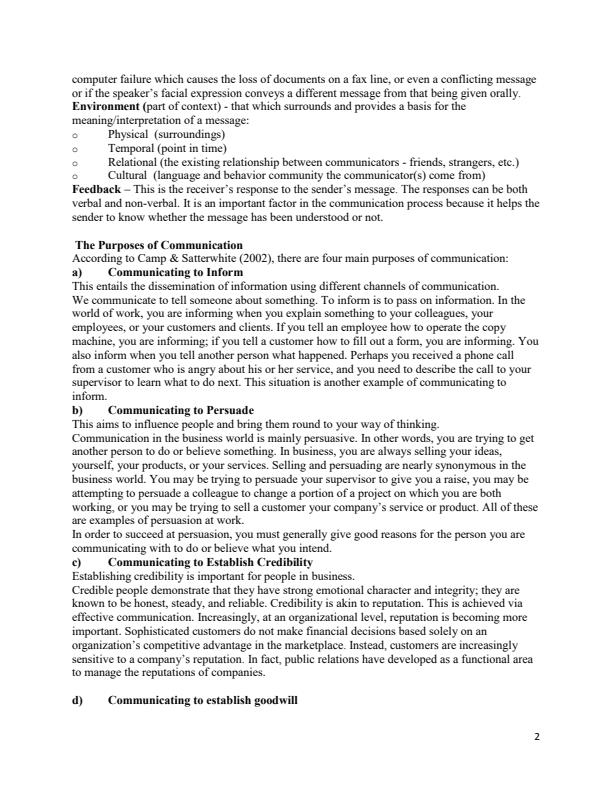 Page 2 – Communication Skills Notes – Kenyaplex
