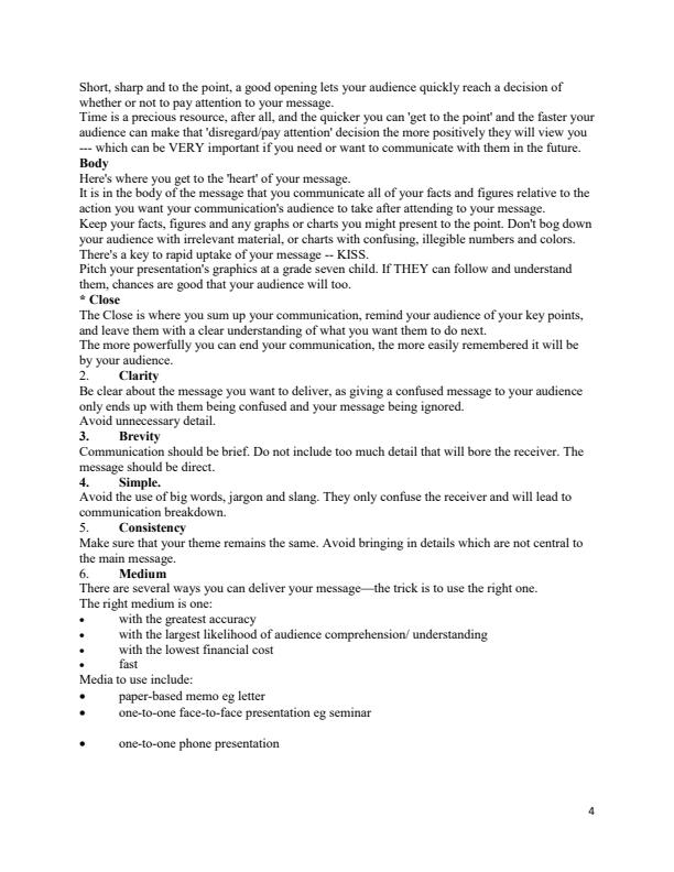 Page 4 – Communication Skills Notes – Kenyaplex