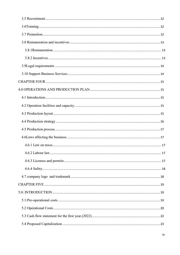 Page 4 – Electronics Shop Business Plan – Kenyaplex