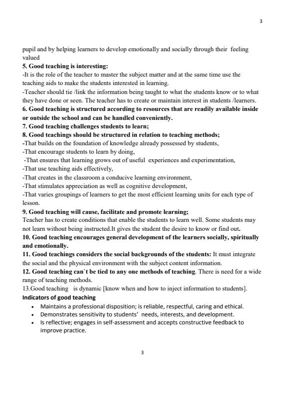 Page 3 – CIM 210: General Methods of Teaching Notes - Moi University – Kenyaplex