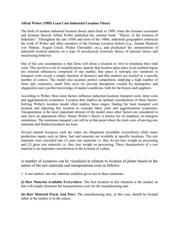 Page 2 – GEO 412: Industrial Geography Notes - Introduction – Kenyaplex