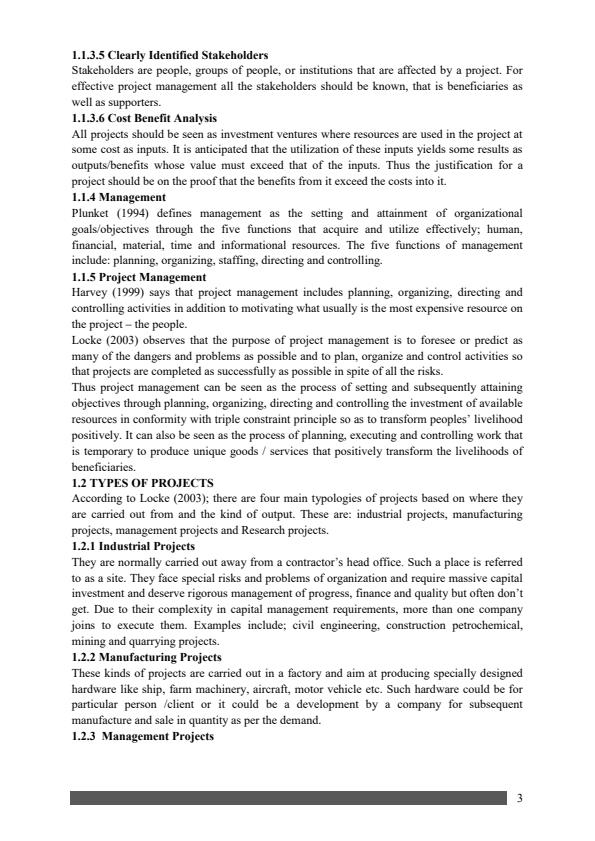 Page 3 – IRD 400: Project Management Appraisal Notes – Kenyaplex