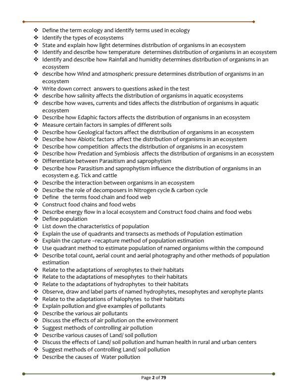 Page 2 – Well Researched Form 3 Biology Notes – Kenyaplex