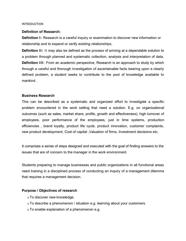 Page 1 – DMS 411: Research Methods Notes – Kenyaplex
