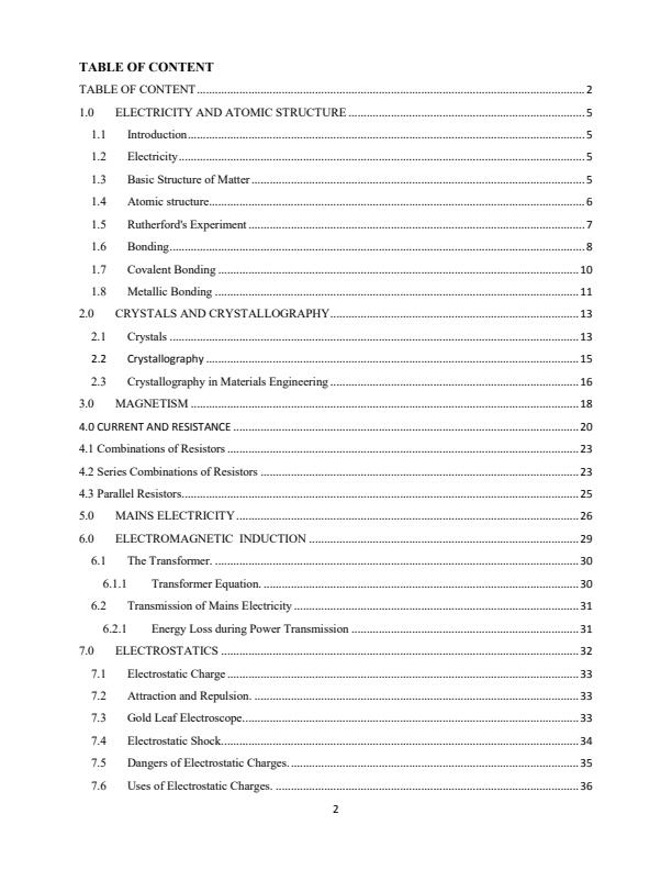 Page 1 – BPY 1101: Basic Electricity and Optics Notes – Kenyaplex