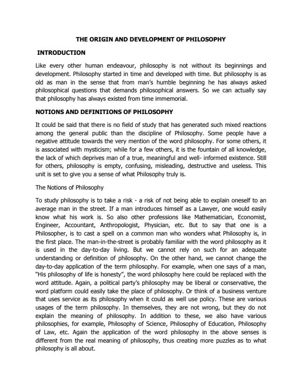 Page 1 – Introduction to Psychology Notes – Kenyaplex