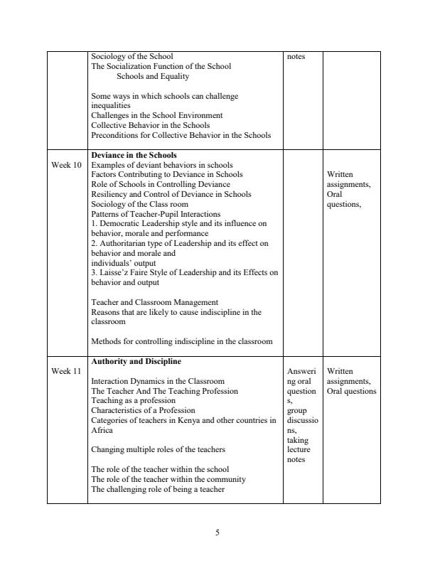 Page 4 – ED 402: Sociology of Education Notes – Kenyaplex