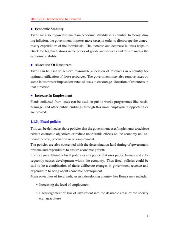 Page 4 – HBC 2211: Introduction To Taxation Notes – Kenyaplex