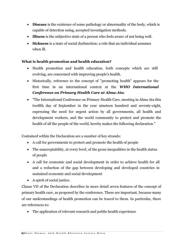 Page 2 – UCCC 1201: Health Education Notes – Kenyaplex