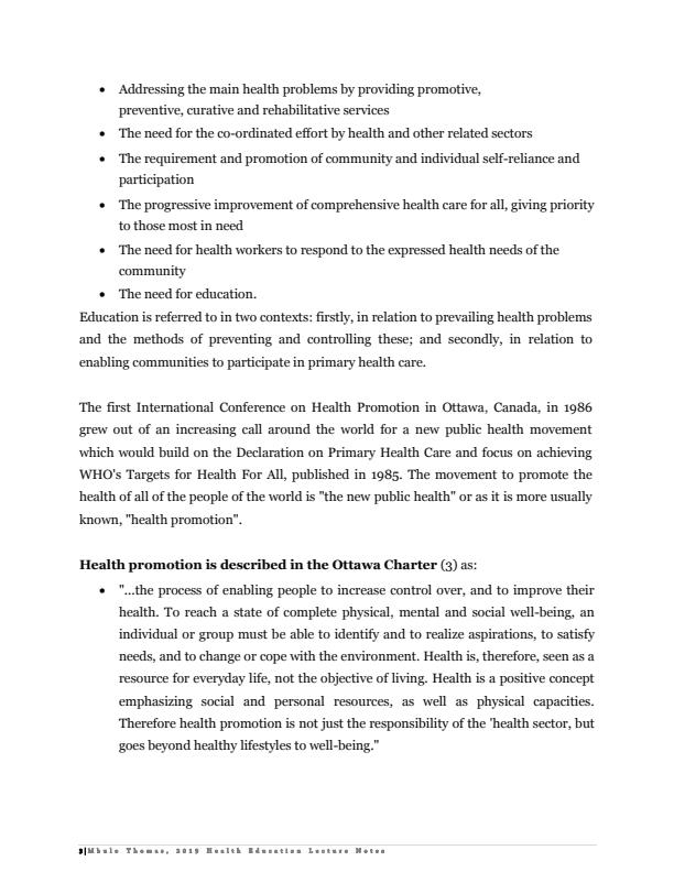 Page 3 – UCCC 1201: Health Education Notes – Kenyaplex