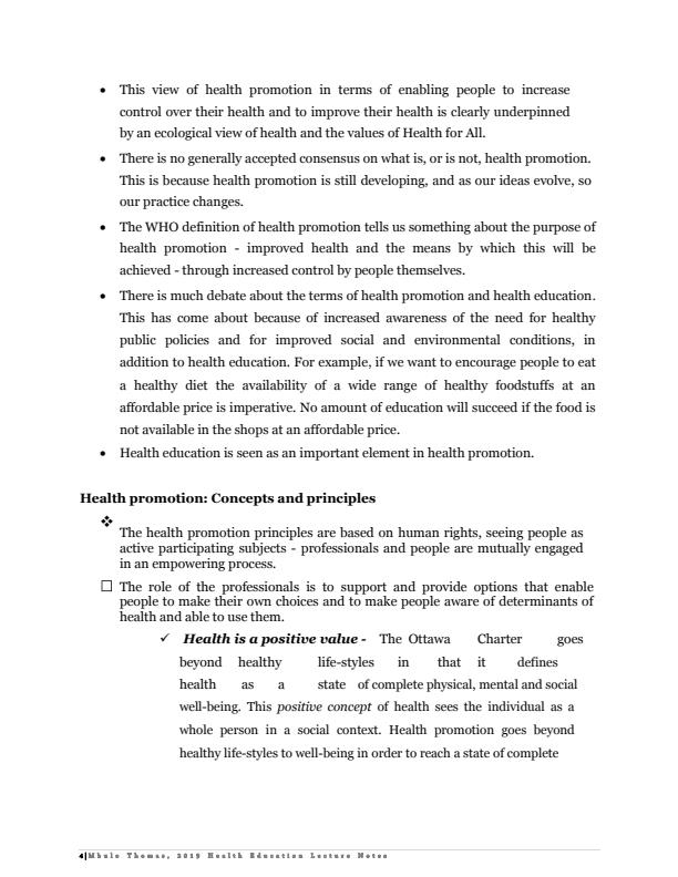 Page 4 – UCCC 1201: Health Education Notes – Kenyaplex