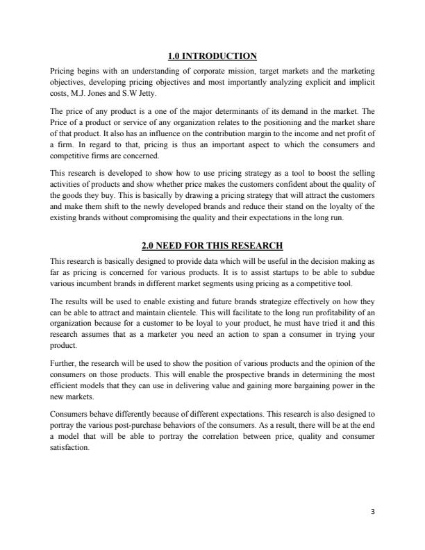 Page 1 – Marketing research on cognitive dissonance with effect to pricing strategy and consumer behavior – Kenyaplex