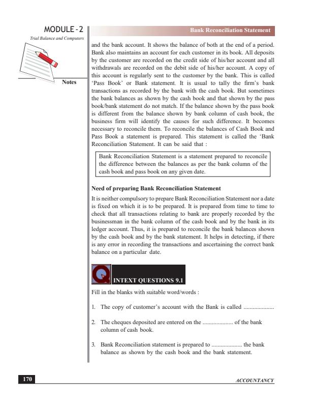 Page 2 – Bank Reconciliation Statement Notes – Kenyaplex