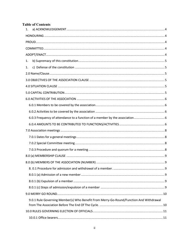 Page 1 – Comprehensive Constitution of  A Welfare Association  – Kenyaplex