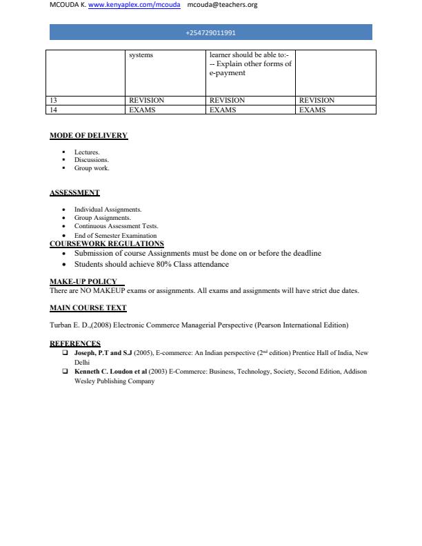 Page 4 – UCI 302: E-Commerce Notes – Kenyaplex