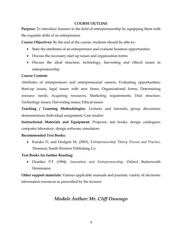 Page 1 – ECU 005: Entrepreneurship Notes – Kenyaplex