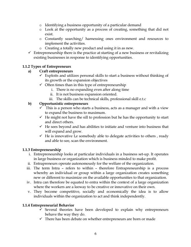 Page 3 – ECU 005: Entrepreneurship Notes – Kenyaplex