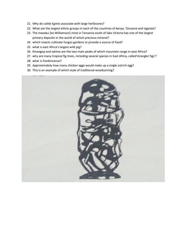 Page 2 – Sample tourism field guide questions with answers – Kenyaplex