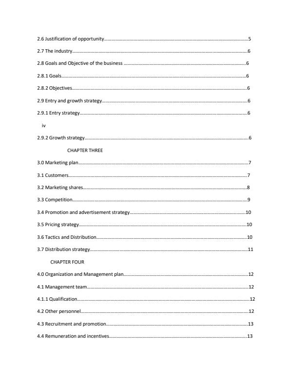 Page 2 – Business Plan: Diploma in Agriculture - Project Planning – Kenyaplex