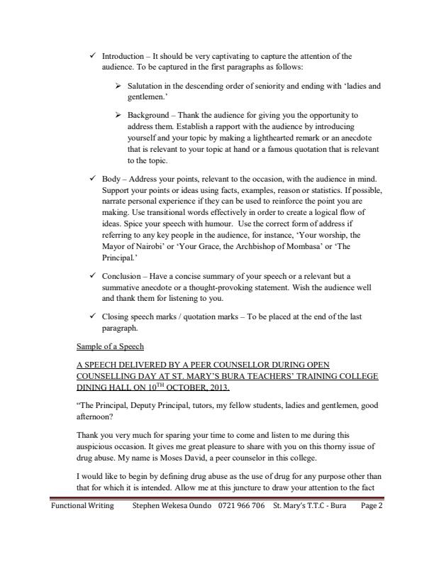 Page 2 – English composition writing notes for Form 1 to Form 4 – Kenyaplex