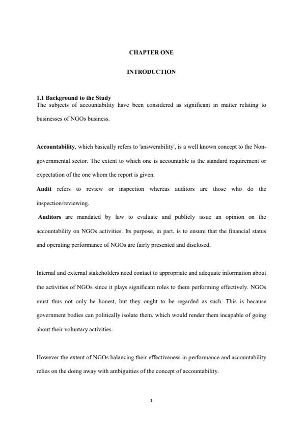 Page 1 – The impact of external audit in accountability of non-governmental organizations – Kenyaplex