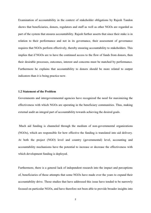 Page 2 – The impact of external audit in accountability of non-governmental organizations – Kenyaplex