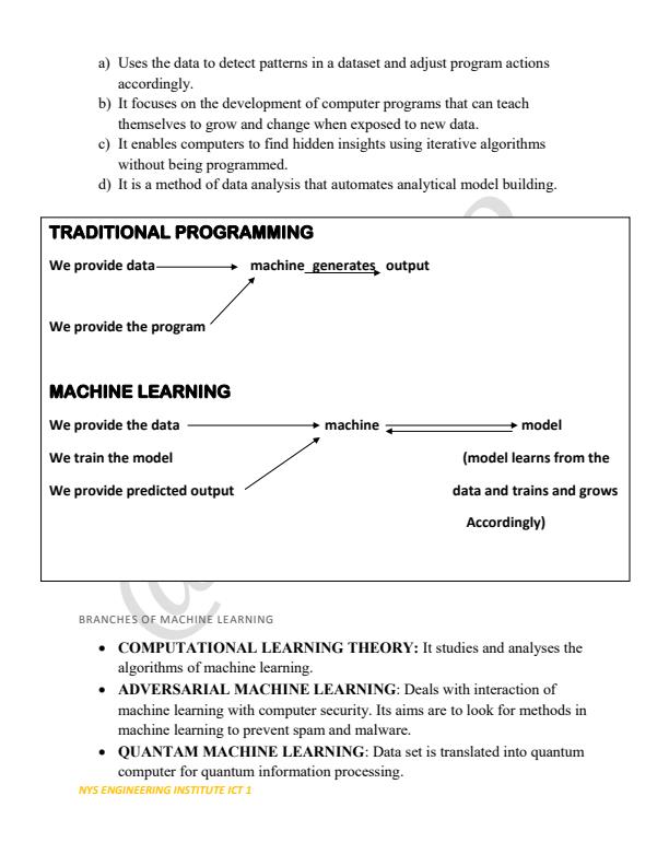 Page 4 – Virtual Reality and Artificial Intelligence ;Second Year Computer Applications Notes – Kenyaplex