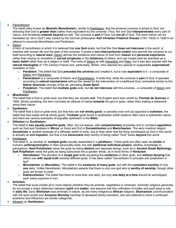 Page 2 – Philosophy of Religion Notes – Kenyaplex