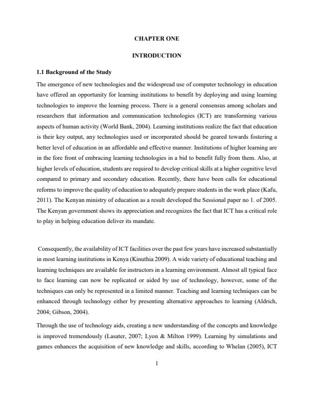 Page 1 – How technology has been employed to manage large population of learners. Case study of Multimedia University. – Kenyaplex