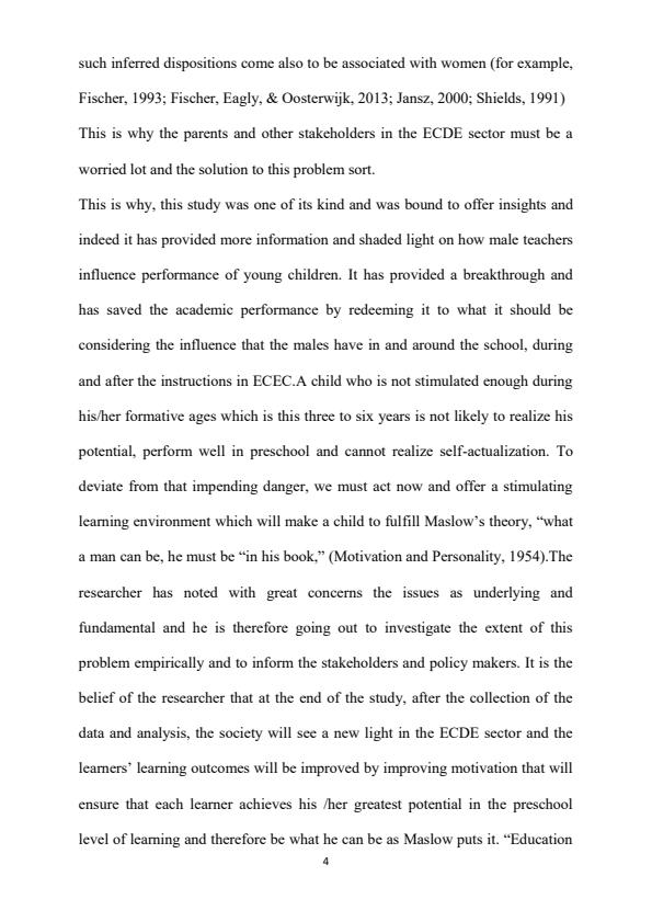 Page 4 – Influence of Male Teachers on Academic Performance of Preschool Children – Kenyaplex