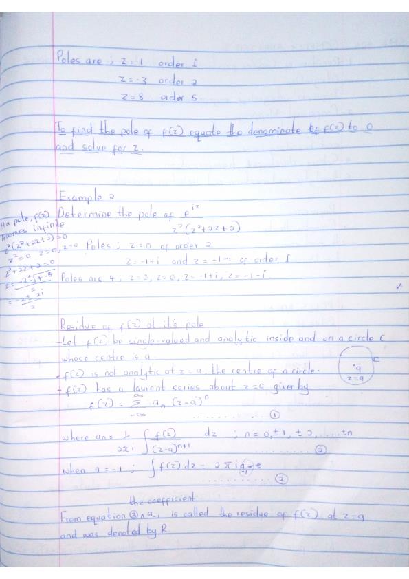 Page 2 – SMA 404: Complex Analysis II Notes – Kenyaplex