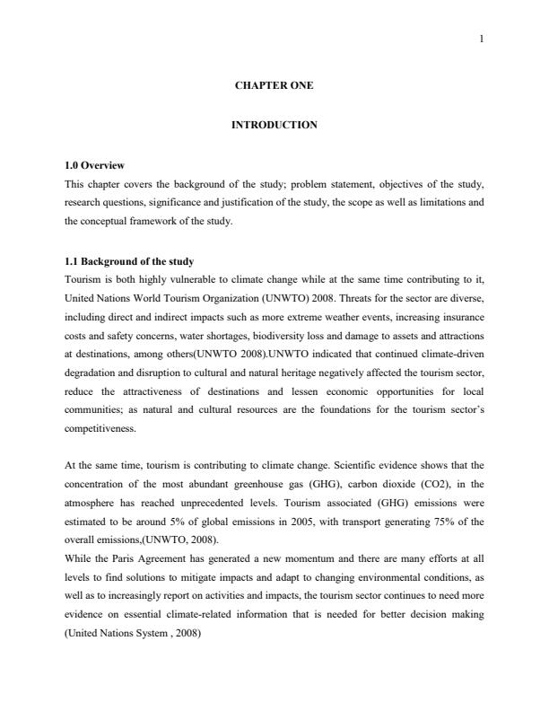 Page 1 – Effects of Climate Change on Tourist Activities at Samburu National Reserve, Kenya – Kenyaplex