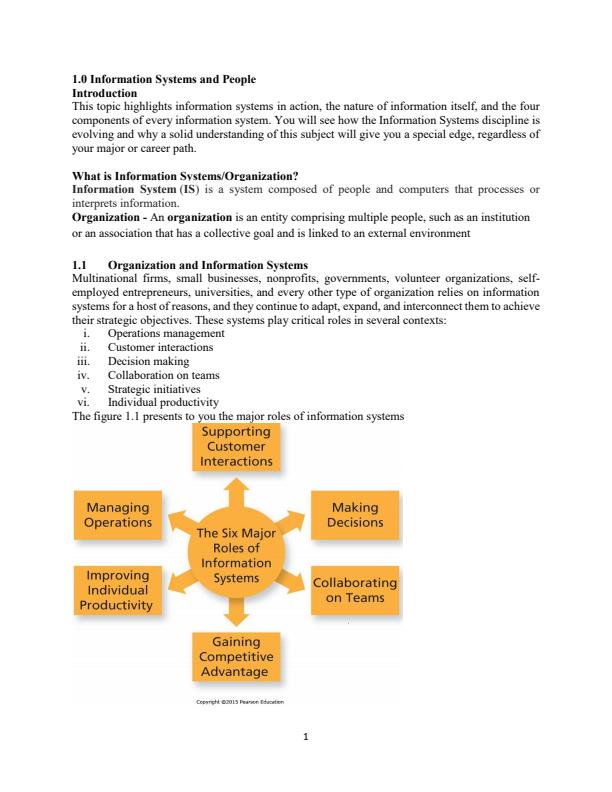 Page 1 – Information systems in businesses that enhance efficiency and digital networking – Kenyaplex