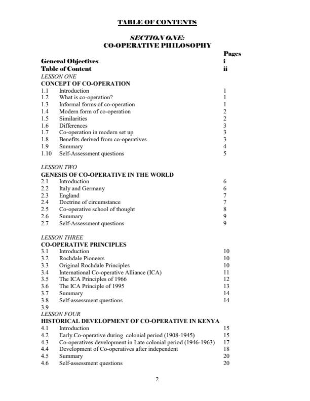 Page 1 – Cooperative Philosophy Notes – Kenyaplex